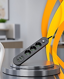 3 USB Girişli Hızlı Şarjlı Üçlü Priz UCZZZCXE103-4