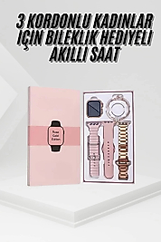 Yeni Nesil Kadın Akıllı Saat Rose Gold Android ve İos Uyumlu