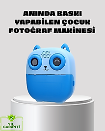 Anında Baskı Özellikli Çocuk Kamerası 48MP 1080P Çift Lens 32GB Destekli