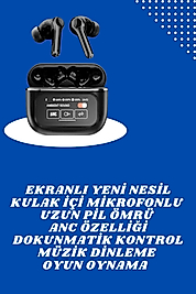 Bluetooth Kulaklık Ekranlı Dokunmatik Kontrollü UCZL58T700K