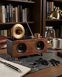 Çalar Radyo Müzik Kutusu Nostaljik Hoparlör UUCZB6SPEAKER2-1