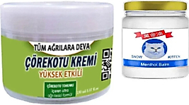 SÜPER ÇÖREK OTU KREMİ 150 ML KREM +SNOW KİTTEN 50 ML MENTHOL BALM