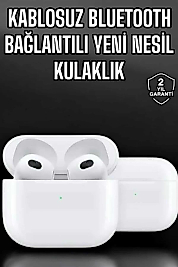 Bluetooth Kulaklık 3.Nesil Kablosuz Uzun Pil Ömrü Dokunmatik Kontrol Yeni Nesil