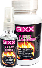 SIXX ERKEKIERE ÖZEL DELAY30 MLSPREY + ÖZEL XXXLŞEKİLLENDİRME 60 LI CAPS EN BOY EBAT