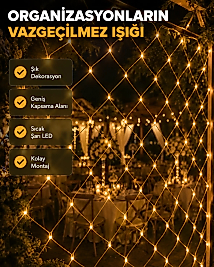 LED Ağ Işık Dekoratif File Aydınlatma Balkon Oda ve Bahçe Süsleme Yeni Nesil