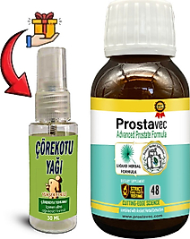 PROSTAVEC: 1 ADET ERKEKLERE ÖZEL LİKİT FORMÜL 50 M ŞURUP + 30 ML ÇÖREK OTU MASAJ YAĞI
