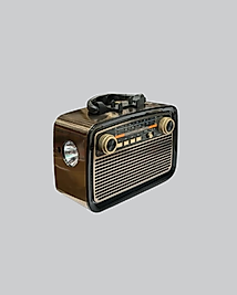 Bluetooth Müzik Kutusu Ahşap Dokulu Vintage LED XUCZZZNOSTALJİKR-1-1