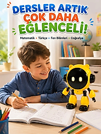 Yapay Zeka Destekli Akıllı Çocuk Robotu Türkçe Konuşma 40 Dil Wi-Fi ve Eğitim Desteği