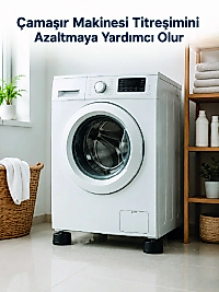 Çamaşır Makinesi İçin 4 Adet Kauçuk Ayak Pedi