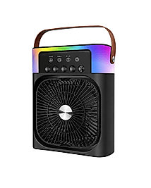 Mini Klima Fan Buharlı RGB Işıklı UCZZZIŞIKLIFAN5005SİYAH-2