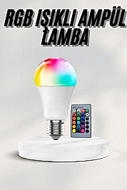Akıllı RGB Led Ampul Led Uzaktan Kumandalı Renk Değiştiren Ampul
