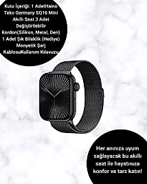SQ-16 Mini Series 10 – Dokunmatik Akıllı Saat | Kalp Ritmi, SpO2, Uyku Takibi
