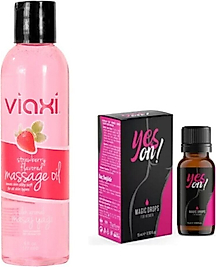 VİAXİ YESON MAGİC DROPS FOR WOMEN 15 ML+ ÇİLEKLİ MASAJ YAĞI 177 ML