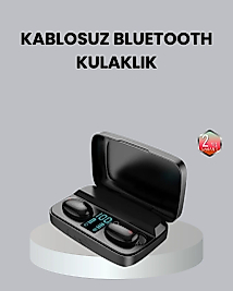 TWS A10s Bluetooth 5.0 Kulaklık Powerbank Şarj Kutulu Mini Tasarım