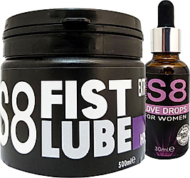 STİMUL8 LUBE FİST LUBE LUBRIKANT500 ML KREM + STİMUL8 KADINLARİ ETKİIIEYENDAMLA