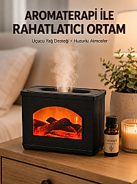 Aromaterapi Uyumlu Ultrasonik Oda Nemlendirici Ayarlanabilir Sis Çıkışlı