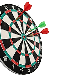 15 İnç Büyük Boy Dart Tahtası Ev Oyun Seti 4 Adet Metal Uç Oklu