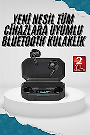 Kulak İçi Bluetooth Kulaklık RGB Işıklı G30 Siyah