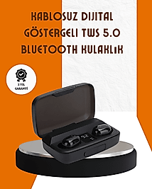 Bluetooth V5.0 Parmak Dokunmatik Kontrol Kablosuz Kulaklık Şarj Kutulu Model