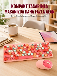 Kablosuz Bluetooth Klavye – Çoklu Cihaz Desteği, Akıllı Güç Tasarrufu Yeni Nesil