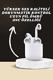 7 Kordonlu Akıllı Saat Ve 2.Nesil Kulaklık Yüksek Ses Kaliteli Uzun Pil Ömrü