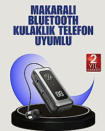 İçi Sarılabilen Kablo ve Yaka Klipsli Bluetooth Kulaklık