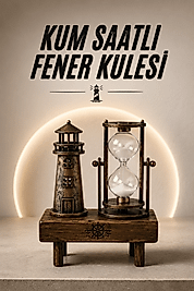 Eyfel Kulesi ve Deniz Feneri Dekoratif Masa Biblosu Hediyelik