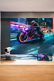 Taşınabilir Sinema Projektörü 4K HD Kaliteli XXUCZŞARJLIPROJEKSİYONN