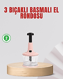 Manuel Mutfak Rondosu Keskin Bıçaklı Geniş Hazneli