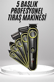 5in1 Kablosuz Tıraş Makinesi UUCZ5BAŞLIKLITIRAŞM3