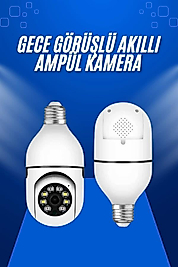 Akıllı Ampül Kamera Gece Görüşlü UUCZWİFİKAMERAAMPUL2