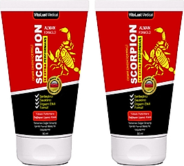SCORPİON 2 ADET ERKEKLERE ÖZEL MAXİMUMLAYICI DESTEKLEYİCİ KREM 50 ML