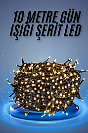 Led Işık Ağaç Süsleme Ampüllü Dekoratif Aydınlatma 10 Metre Gün Işığı