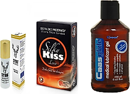 CABS GLİDE SADE JEL 250ML +ST'AG SPREY+INCE PREZERVATİF