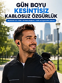 Bluetooth 5.0 Kulaklık – LED Ekranlı Şarj Kutusu Yeni Nesil