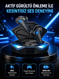 Profesyonel Bluetooth 5.0 Kulaklık – Dokunmatik Kontrol, 3D Surround Ses
