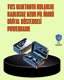 Akıllı Ekranlı Bluetooth Kulaklık – Derin Bas ve Net Tiz