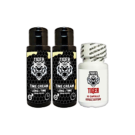 TİGER : ERKEKLERE ÖZEL RED GİNSENGLİ TONGKATLI SET 2 AD. 60 ML KREM + 1 AD. TİGER 10LU CAPS