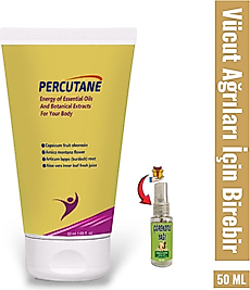 PERCUADET VÜCUT AĞRI YÖNETİMİ IÇİN HIZLI VE ETKİLİ MASAJ BAKIM KREMİ 50 ML / ÇÖREK OTU YAĞI HEDİYE
