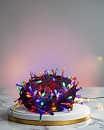 50 Ampullü 5 Metre Şeffaf Kablolu LED Işık XUCZZZ5MLEDIŞIKRENKLİ