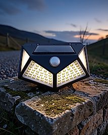 Güneş Enerjili Duvarkaşı 100 LED UUCZDUVARLAMBASI