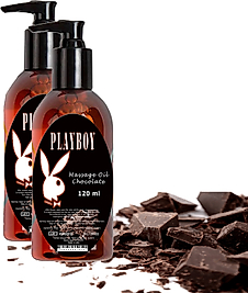 PLAYBOY CHOCOLATE MASSAGE OİL 2 ADET ÇİKOLATA AROMALI VÜCUT MASAJ YAĞI