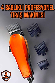 Tıraş Makinesi Uzun Ömürlü Paslanmaz Çelik Bıçaklı USB Şarj Girişli