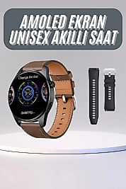 Yuvarlak Kasa 46mm Akıllı Saat Android Ve IOS Uyumlu Uyku ve Sağlık Takibi