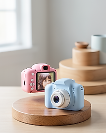 Mini Çocuk Fotoğraf Makinesi 8MP Pembe Ses Kaydı Özellikli XUCZZZÇOCUKKAMERASI-2