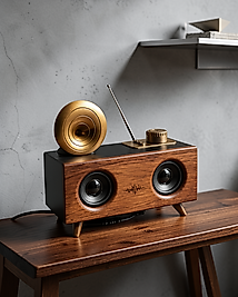 Retro Stil Bluetooth Hoparlör UCZB6SPEAKER1-1