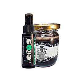 EROSPROF101 BÜYÜK BOY GECİKTİRİCİSTOP SPREY 60ML + MSTERBARON ERKEKLERE ÖZEL 240 GR MACUN