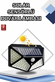 Bahçe Lambası Bahçe Aydınlatma Sensörlü Suya Dayanıklı 100 Led
