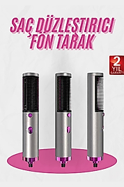 Fön Tarak Düzleştirici Seramik Kaplama Fön Makinesi Saç Kurutma