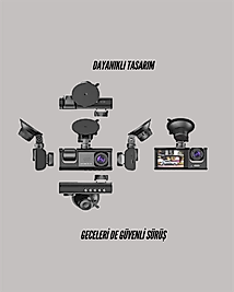 3 Kamera Araç Kamera Sistemli G-Sensörlü UCZZZTA01ARAÇKAMERA-6